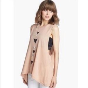 Wildfox triangle arrows muscle tee